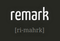 Remark.js logo